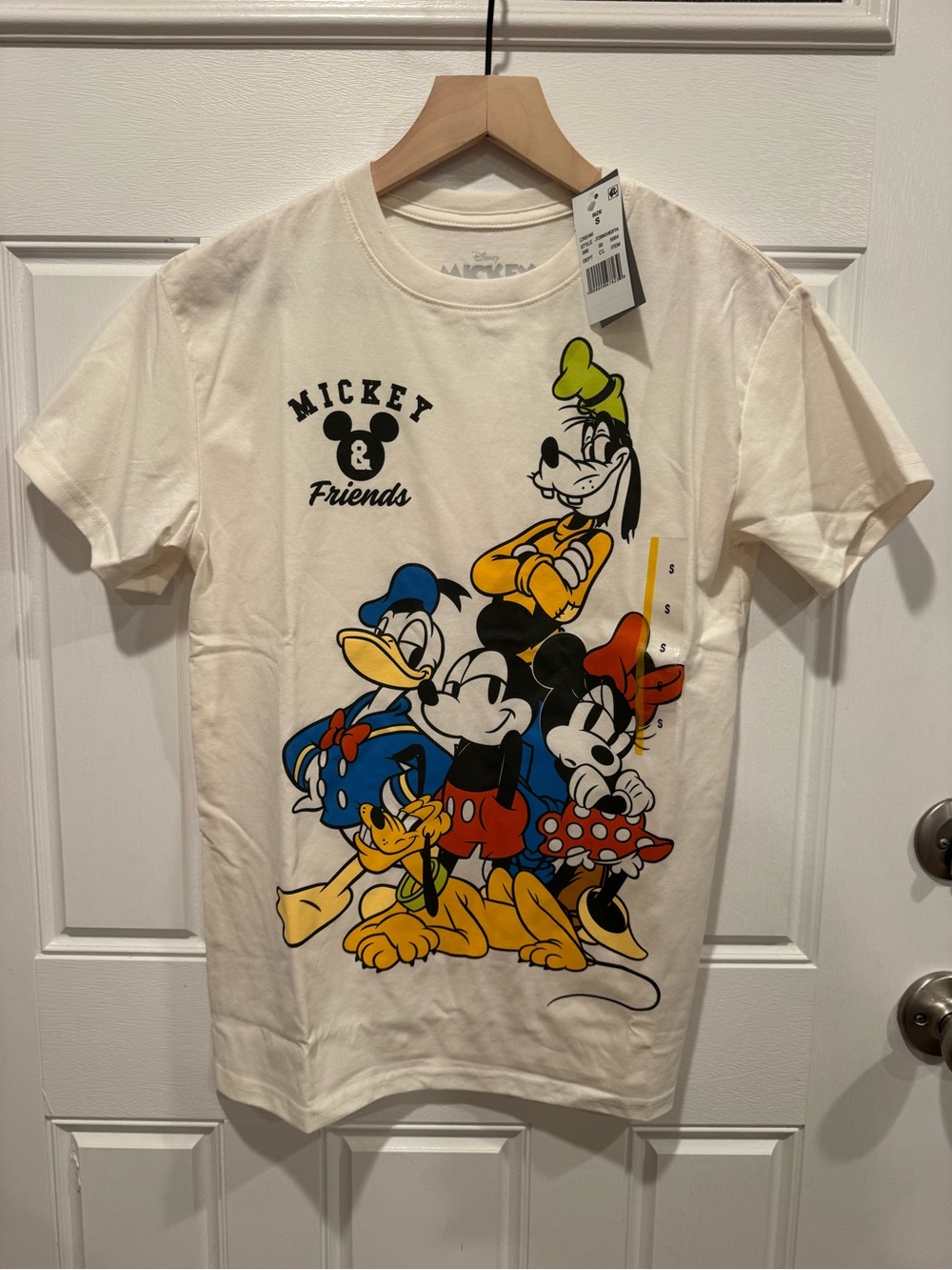 Disney Mickey & Friends Cream Graphic Tee - Men